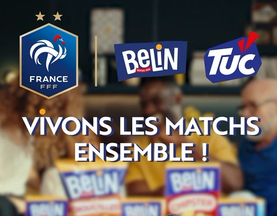 Visuel Belin et FFF avec le message « Vivons les matchs ensemble ! »